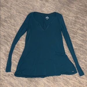 Hollister Long Sleeve Green T-Shirt